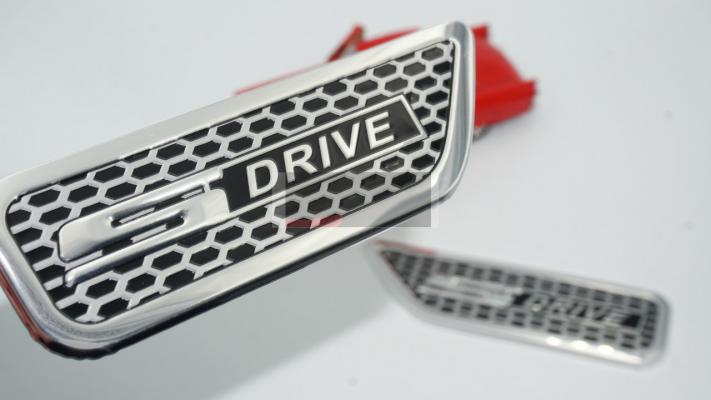 Bmw S Drive Çamurluk Yanı 3M 3D Logo Amblem 2 Li Set