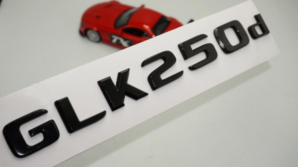 GLK 250d Bagaj Parlak Siyah ABS 3M 3D Yazı Logo