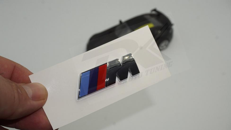 Bmw M Çamurluk Yanı Krom ABS 3M 3D Yazı Logo Seti Orjinal Ürün