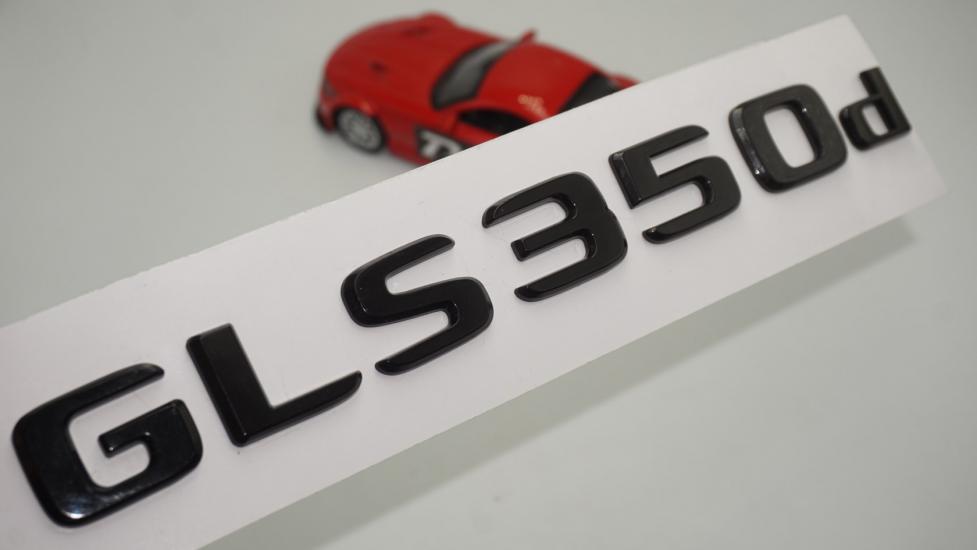 GLS 350d Bagaj Parlak Siyah ABS 3M 3D Yazı Logo