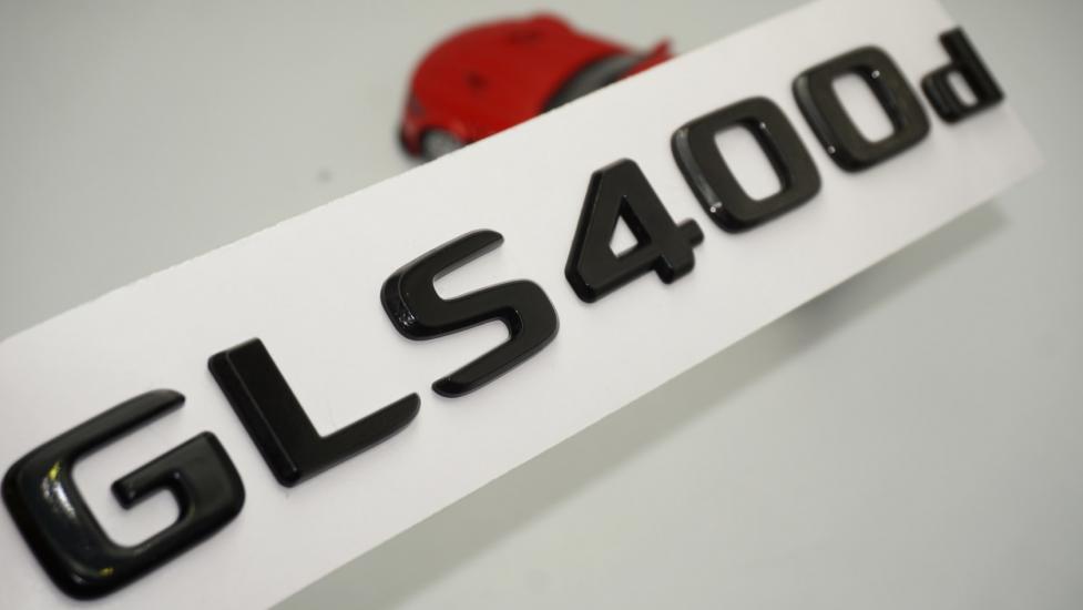 GLS 400d Bagaj Parlak Siyah ABS 3M 3D Yazı Logo