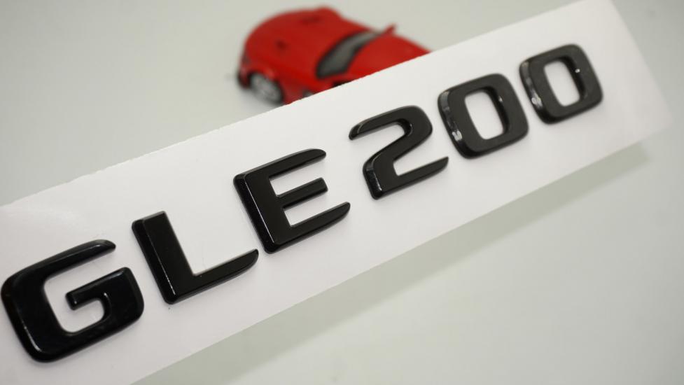 GLE 200 Bagaj Parlak Siyah ABS 3M 3D Yazı Logo
