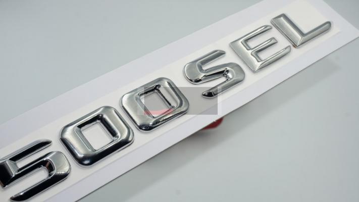 DK Tuning 500 SEL Bagaj Krom Metal 3M Yazı Logo Benz İle Uyumlu