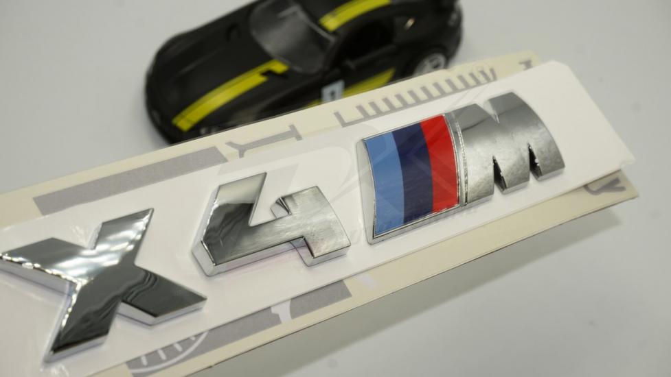 Bmw X4 M Bagaj Krom ABS 3M 3D Yazı Logo Orjinal Ürün