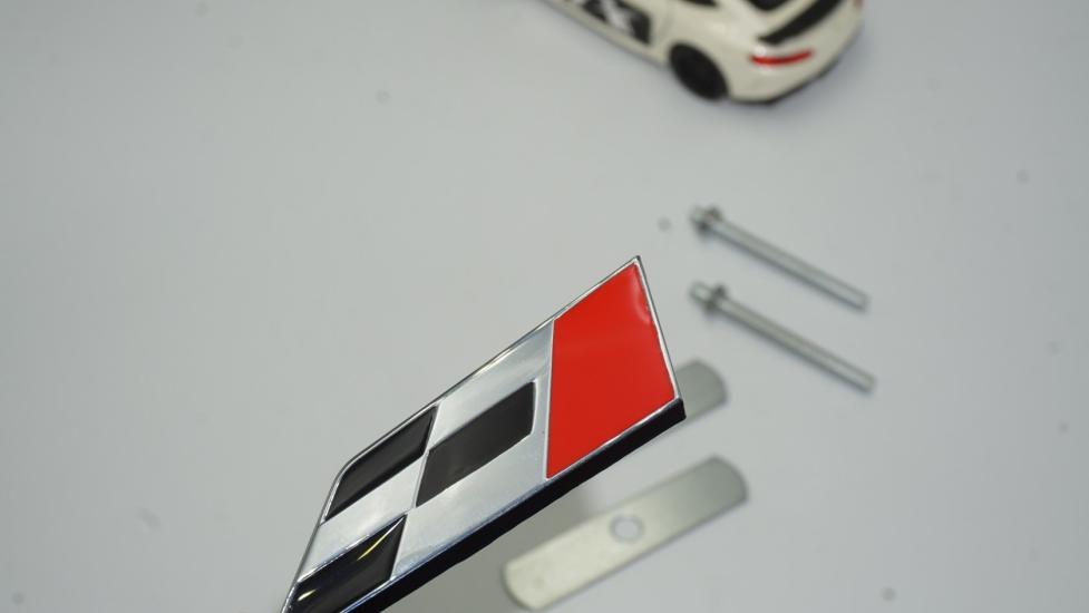 DK Seat Cupra Leon İbiza Altea Gümüş Kırmızı Metal Ön Panjur 3D Logo Amblem