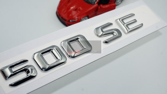500 SE Bagaj Krom Metal 3M 3D Yazı Logo