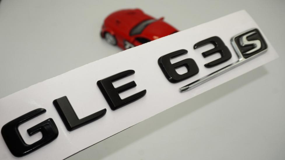 GLE 63S Bagaj Parlak Siyah ABS 3M 3D Yazı Logo