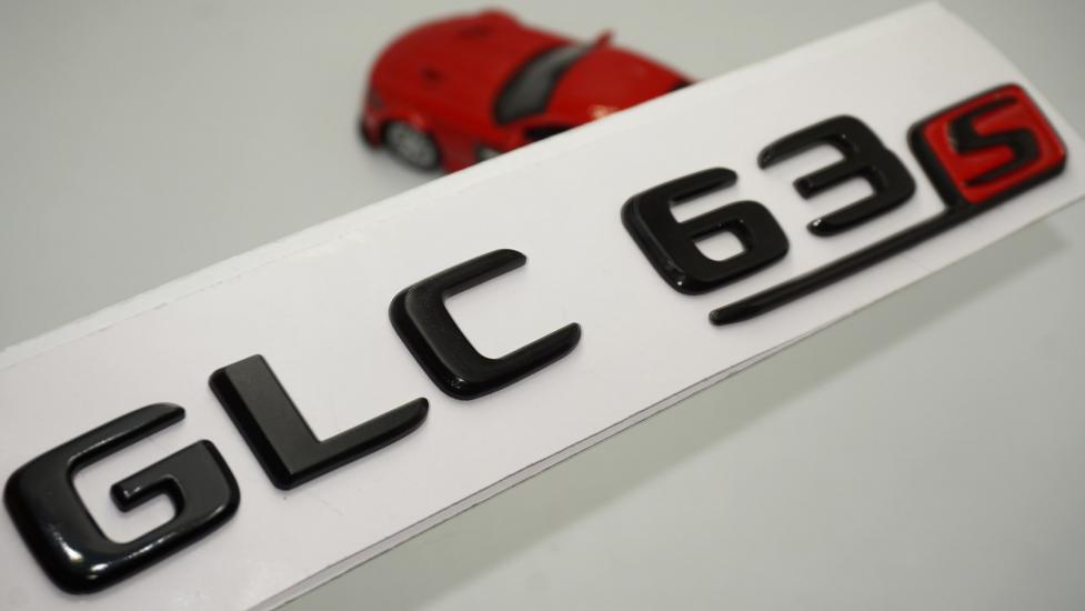 GLC 63S Bagaj Parlak Siyah ABS 3M 3D Yazı Logo