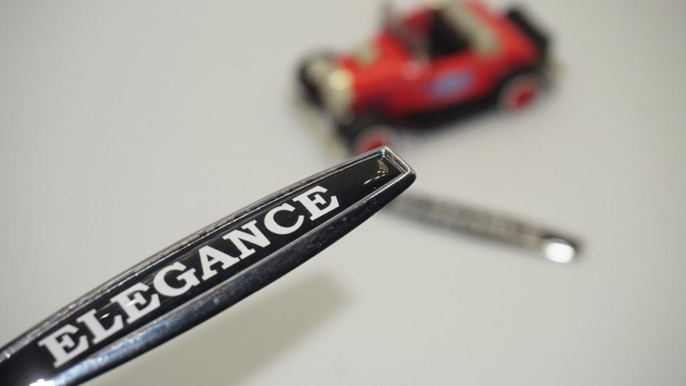 Elegance Logo Yan Çamurluk 3M 3D Krom Metal Logo Amblem
