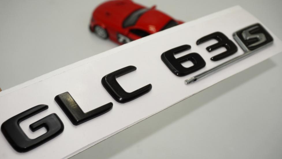 GLC 63S Bagaj Parlak Siyah ABS 3M 3D Yazı Logo