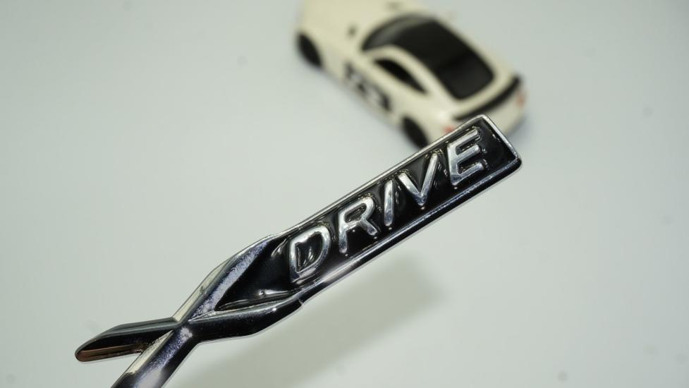 DK Bmw X Drive Krom Metal Bagaj Logo 3M 3D Orjinal Ürün