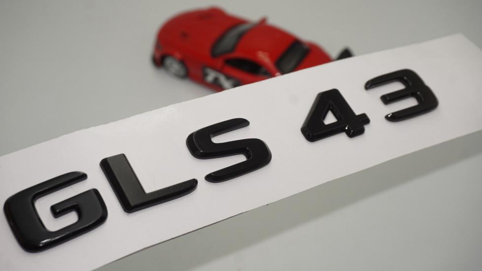 GLS 43 Bagaj Parlak Siyah ABS 3M 3D Yazı Logo