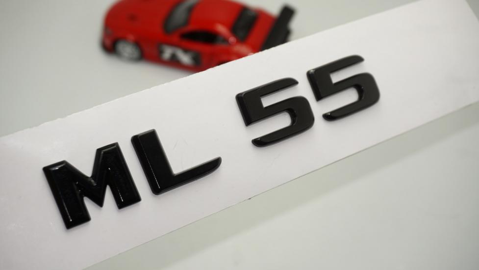 ML 55 Bagaj Parlak Siyah ABS 3M 3D Yazı Logo