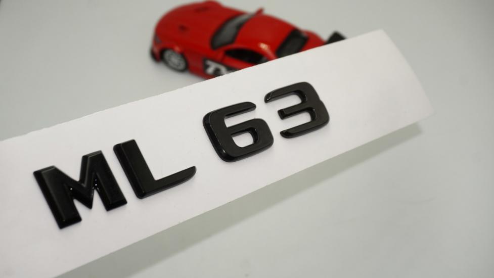 ML 63 Bagaj Parlak Siyah ABS 3M 3D Yazı Logo