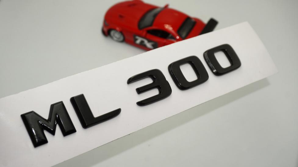 ML 300 Bagaj Parlak Siyah ABS 3M 3D Yazı Logo