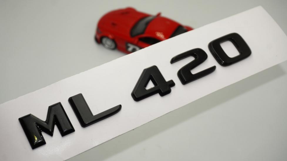 ML 420 Bagaj Parlak Siyah ABS 3M 3D Yazı Logo