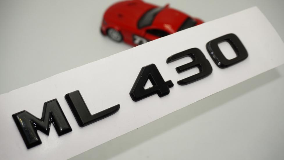ML 430 Bagaj Parlak Siyah ABS 3M 3D Yazı Logo