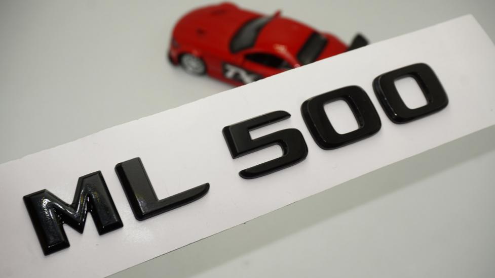 DK Tuning ML 500 Bagaj Parlak Siyah ABS Yazı Logo Benz ile Uyumlu