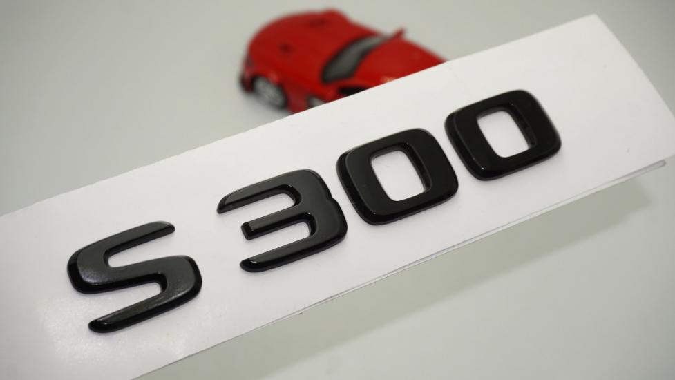S 300 Bagaj Parlak Siyah ABS 3M 3D Yazı Logo