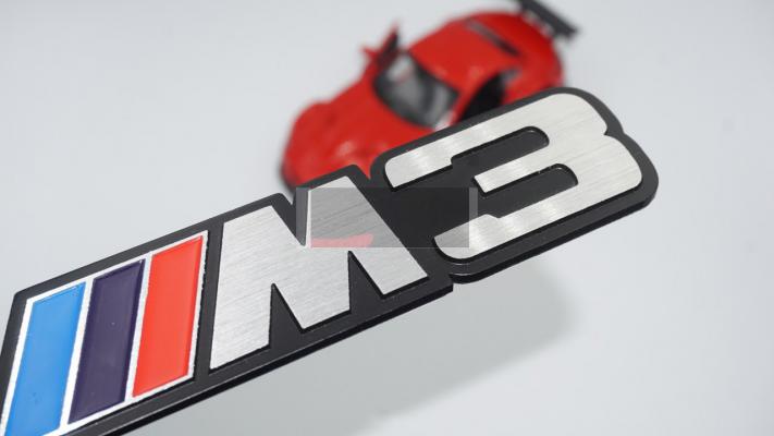 Bmw M3 Spor Versiyon 3M 3D Krom Metal Logo Amblem