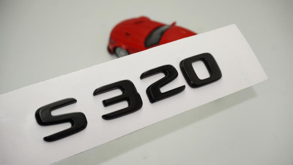 S 320 Bagaj Parlak Siyah ABS 3M 3D Yazı Logo