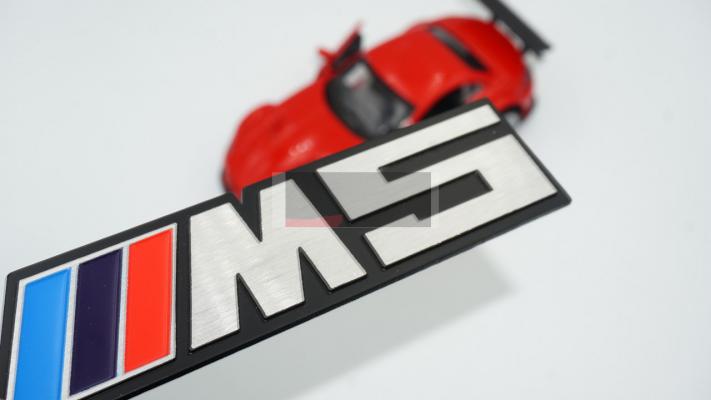 Bmw M5 Spor Versiyon 3M 3D Krom Metal Logo Amblem
