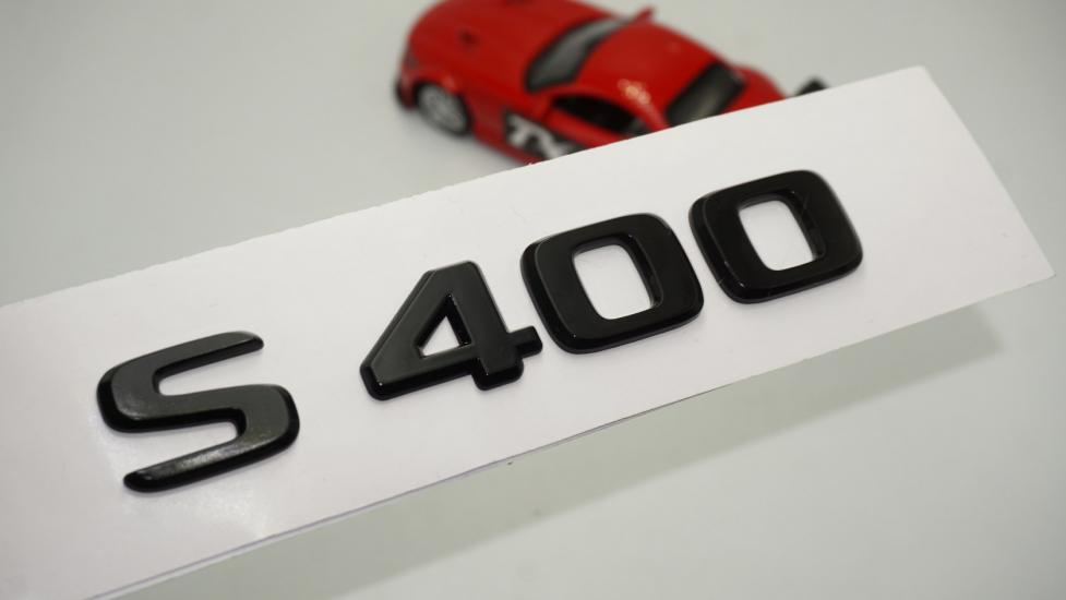 S 400 Bagaj Parlak Siyah ABS 3M 3D Yazı Logo