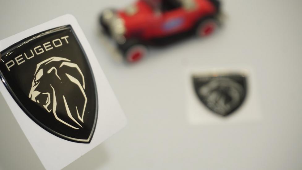 Peugeot Yeni Nesil Çamurluk Yanı 3M 3D Metalize Damla Desen Logo Seti