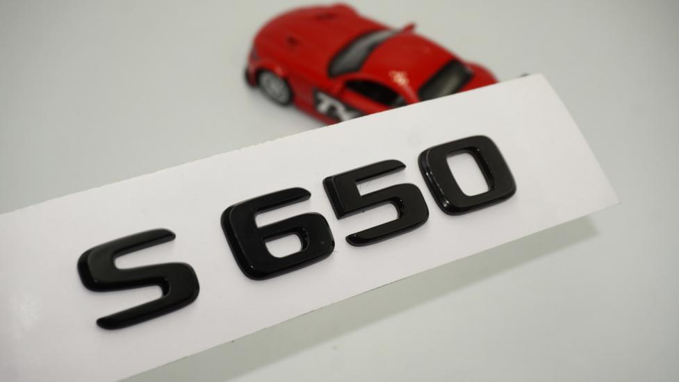 S 650 Bagaj Parlak Siyah ABS 3M 3D Yazı Logo