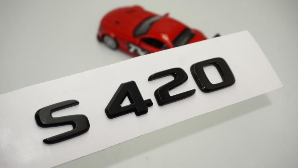S 420 Bagaj Parlak Siyah ABS 3M 3D Yazı Logo