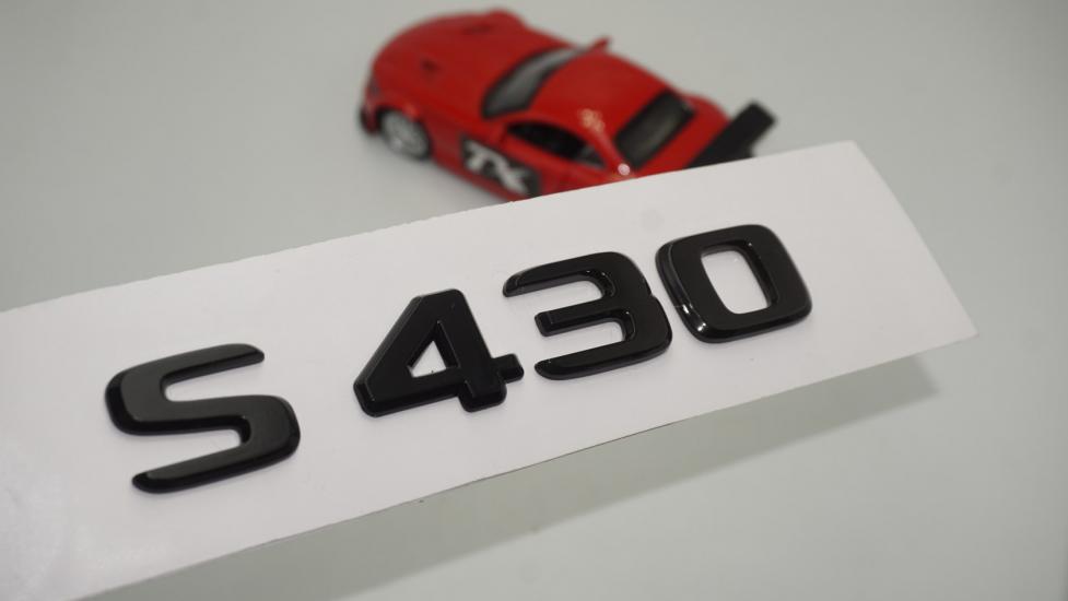 S 430 Bagaj Parlak Siyah ABS 3M 3D Yazı Logo