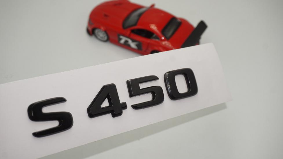 S 450 Bagaj Parlak Siyah ABS 3M 3D Yazı Logo