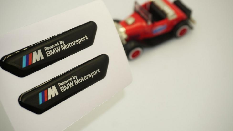 Bmw 1 Serisi M Performance Logo Çamurluk Yanı Ve Ayna Metalize Damla Desen 3M Logo Arma
