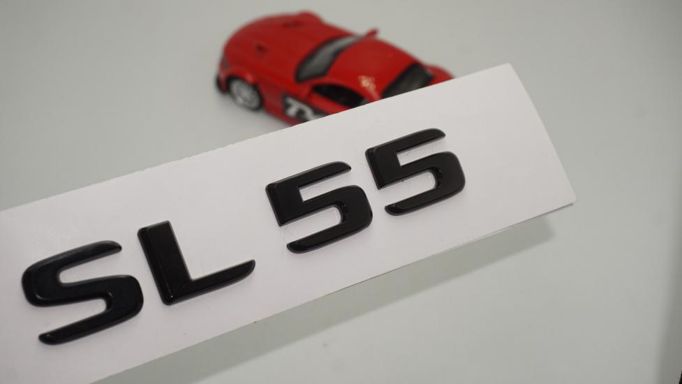 SL 55 Bagaj Parlak Siyah ABS 3M 3D Yazı Logo