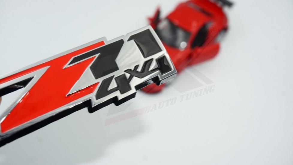 Chevrolet Silverado Z71 4X4 Off Road Bagaj 3M Krom Metal Logo