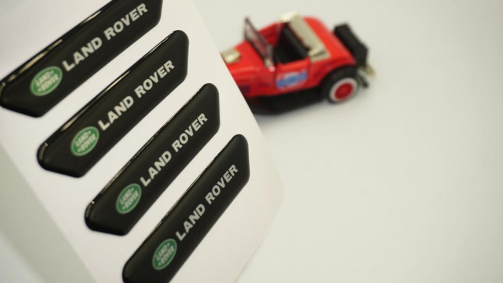 Land Rover Logo Kapı Kenarı Koruma Metalize Damla Desen 3M Band