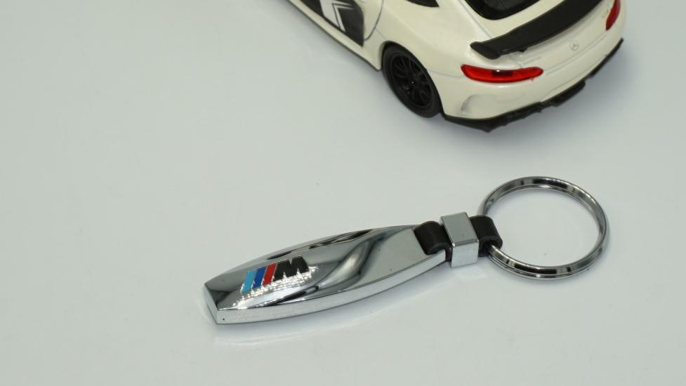 DK Bmw M Logo Su Damlası Model Stil Deri Metal Anahtarlık