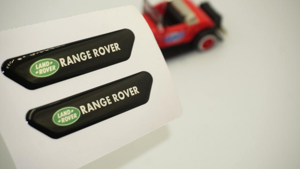 Land Rover Range Rover Logo Çamurluk Yanı Ve Ayna Metalize Damla Desen 3M Logo Arma