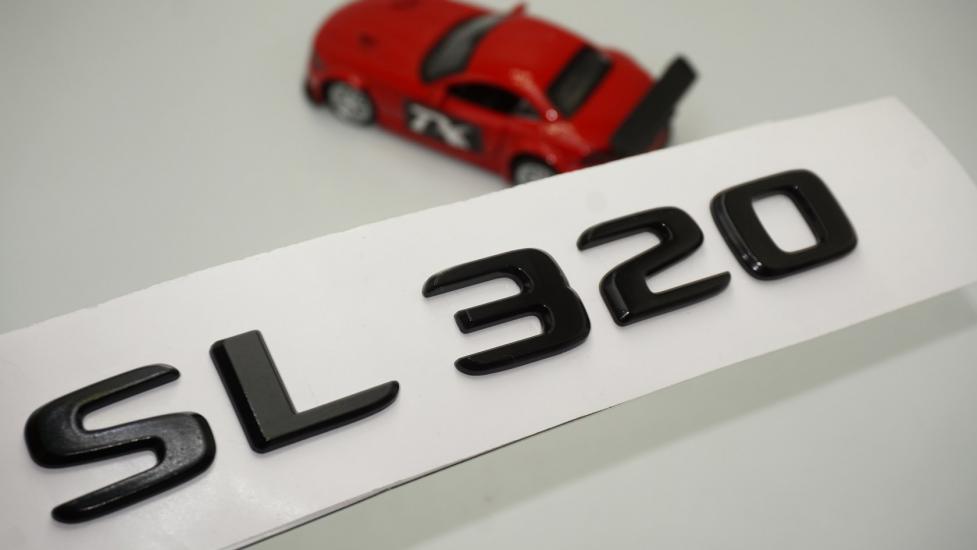 SL 320 Bagaj Parlak Siyah ABS 3M 3D Yazı Logo