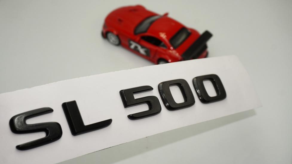 SL 500 Bagaj Parlak Siyah ABS 3M 3D Yazı Logo