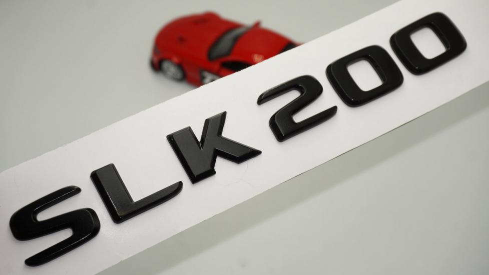 SLK 200 Bagaj Parlak Siyah ABS 3M 3D Yazı Logo