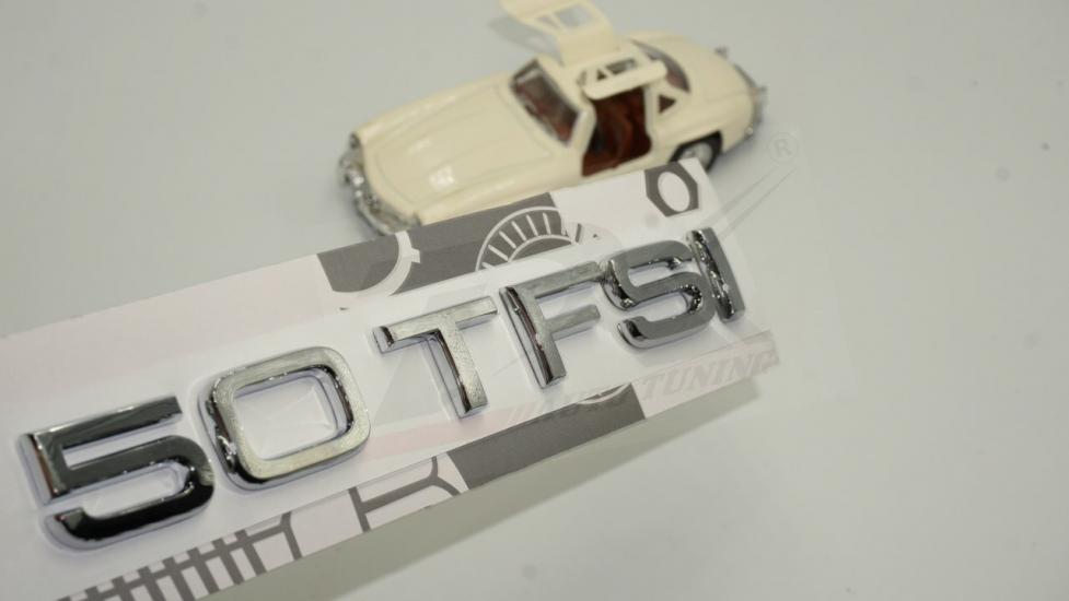 Audi 50 TFSİ Krom ABS 3M 3D Bagaj Yazı Logo Orjinal Ürün