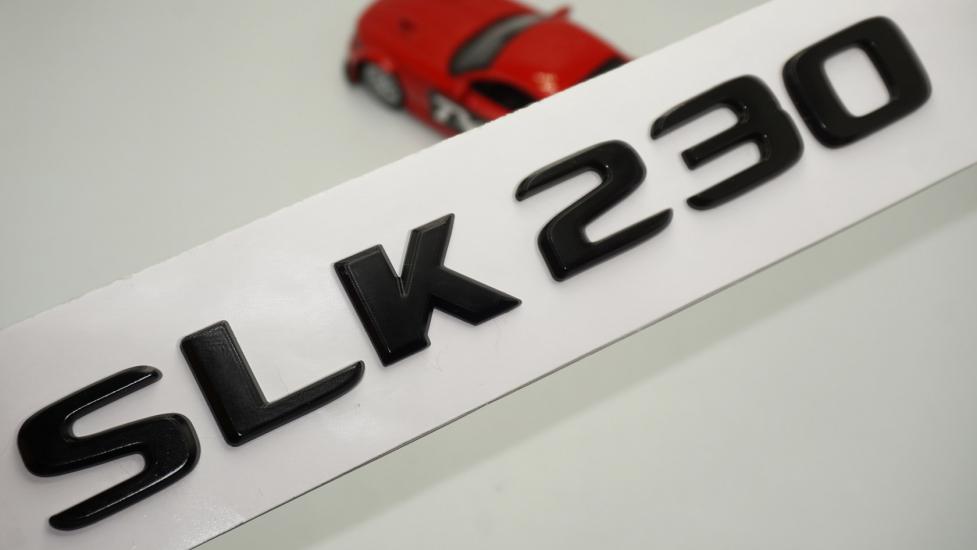 DK Tuning SLK 230 Bagaj Parlak Siyah ABS Yazı Logo Benz ile Uyumlu