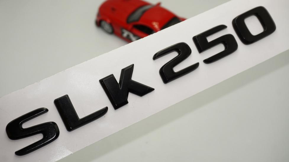 SLK 250 Bagaj Parlak Siyah ABS 3M 3D Yazı Logo