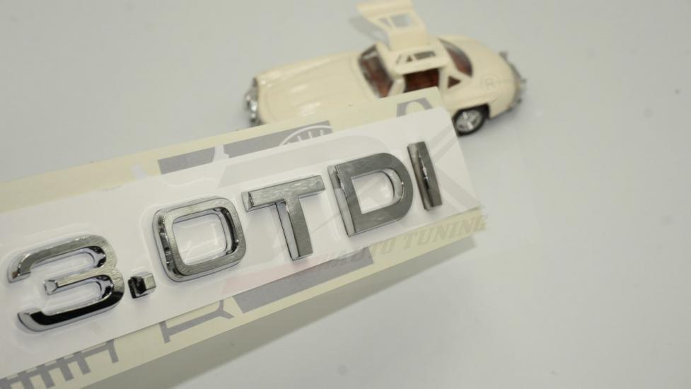 Audi 3.0 TDi B7 B8 B9 Krom ABS 3M 3D Bagaj Yazı Logo Orjinal Ürün