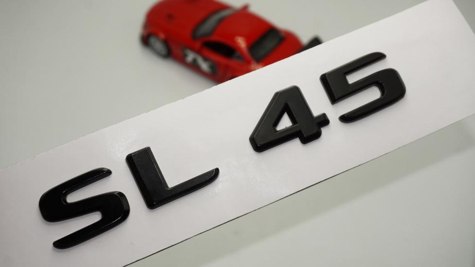 SL45 Bagaj Parlak Siyah ABS 3M 3D Yazı Logo