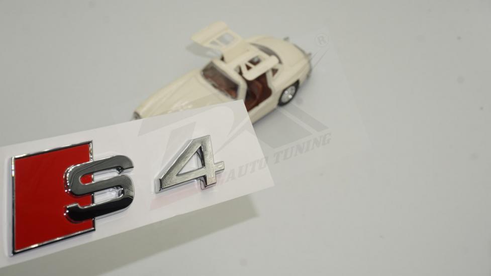 Audi S4 Bagaj Krom ABS 3M 3D Yazı Logo Amblem Orjinal ürün