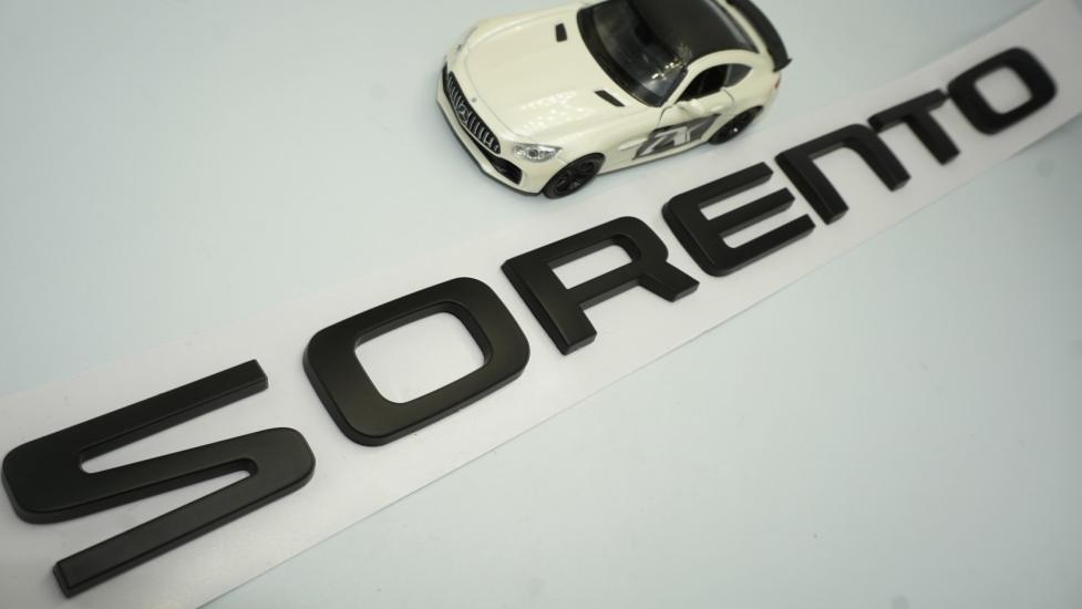 DK Kia Sorento 2021 2023 Ön Kaput Ve Bagaj 3M ABS Siyah Yazı Logo