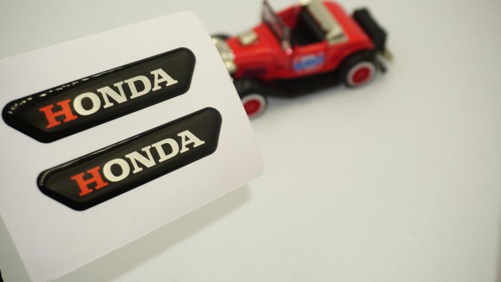 Honda Çamurluk Yanı Ve Ayna Metalize Damla Desen 3M Logo Arma