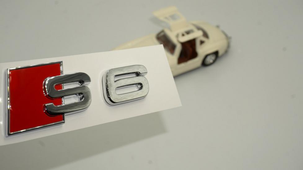 Audi S6 Bagaj Krom ABS 3M 3D Yazı Logo Amblem Orjinal ürün